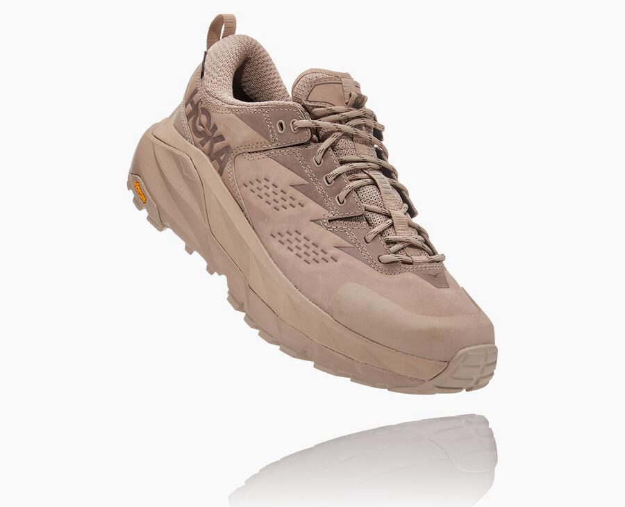 Trail Shoes Mens - Hoka One One Kaha Low GORE-TEX - Beige - QBXPSJY-54